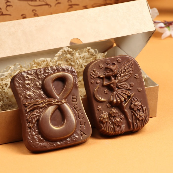 Шоколадные фигурки, 2 в 1 «8 марта Весна + Фея»,160 г Шоколадные фигурки, 2 в 1 «8 марта Весна + Фея»,160 г