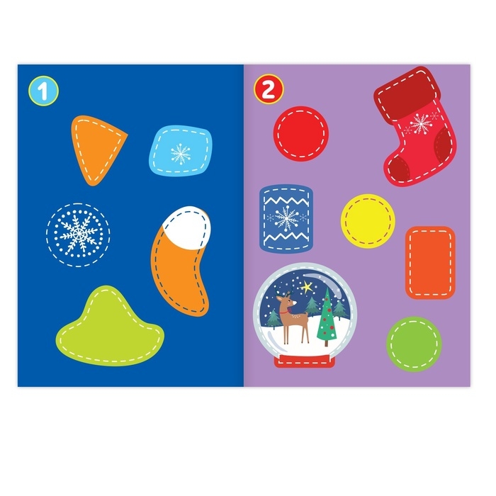 Набор аппликаций &laquo;Весело встретим Новый год&raquo;, 6 шт. по 20 стр.