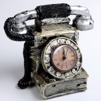 Часы настольные интерьерные, &laquo;Телефон&raquo;, на батарейках, 23.5&times;14&times;18.5 см, d-5.5 см