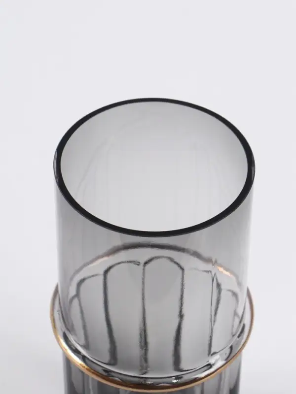 Ваза &laquo;Лоренцо&raquo;, 25&times;10 см, стекло, чёрная