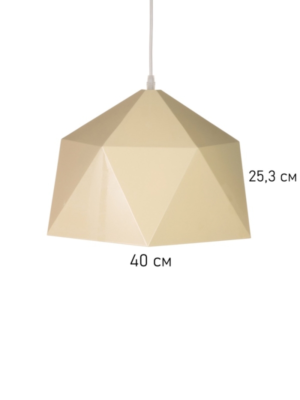 Светильник Edward 1х40Вт Е27 пр-1м сливочный 38х38х25см