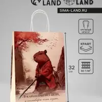 Пакет подарочный бумажный, &laquo;Самурай&raquo;, 24&times;10.5&times;32 см