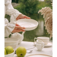 Набор тарелок фарфоровых глубоких SL Home &laquo;Гато&raquo;, 750 мл, d=18,5 см, цвет белый