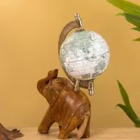 Глобус сувенирный, 11&times;8&times;21.5 см, подставка дерево