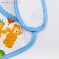 Нагрудник из ткани с ПВХ покрытием, &laquo;Мишки&raquo;, цвет МИКС
