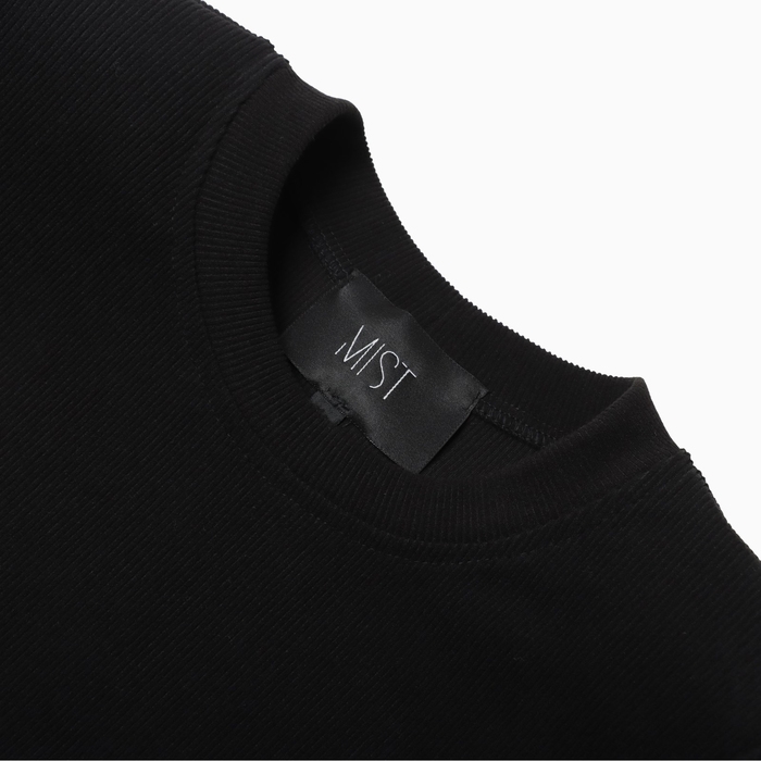 Платье женское с разрезами на талии MIST, р.48, черный Платье женское с разрезами на талии MIST, р.48, черный