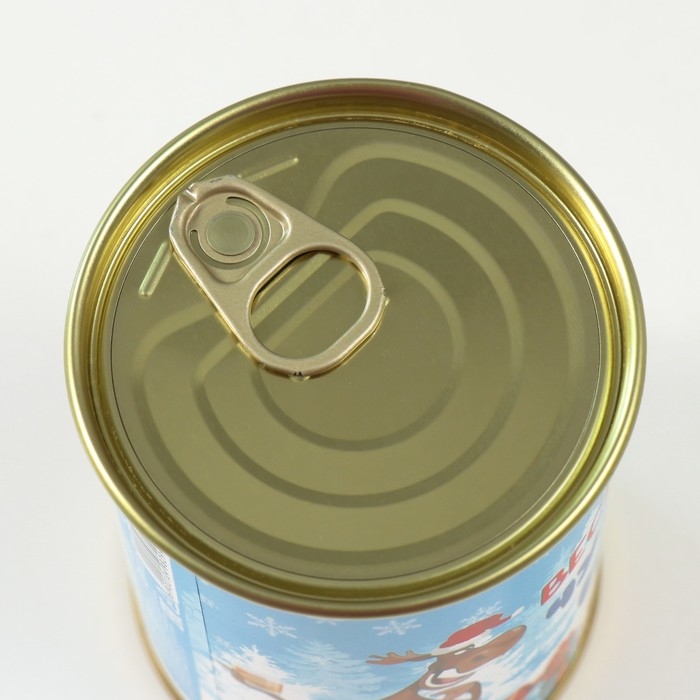 Носки в банке  "Веселья, чудес и ..." (внутри носки мужские, цвет чёрный)