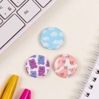 Значки закатные набор 3 шт d=25 мм "Мимимишность" 7х7 см Значки закатные набор 3 шт d=25 мм "Мимимишность" 7х7 см