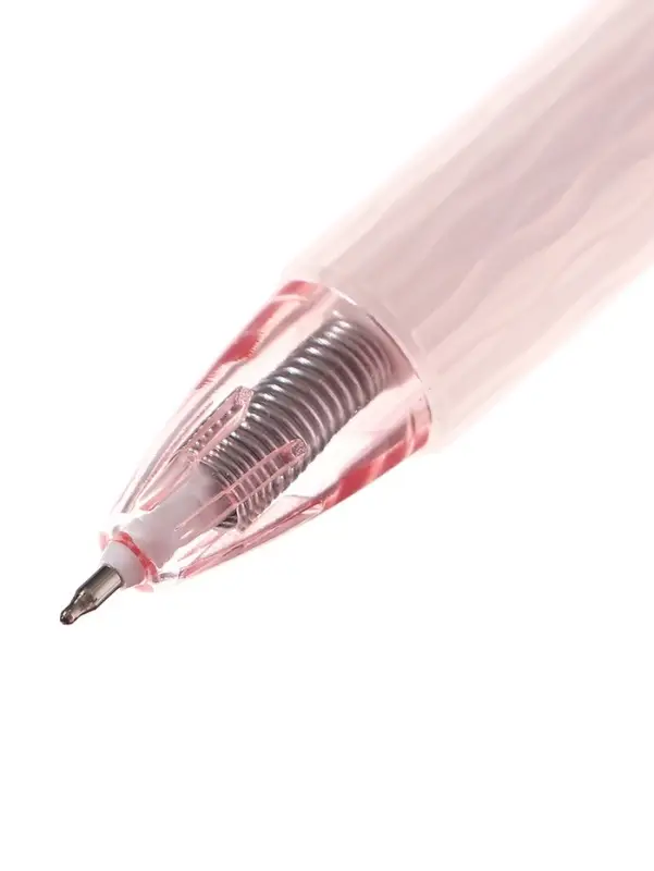 Ручка гелевая автомат 0,5 мм, стержень черный, резин. держ., корпус Прозрачный (шк на шт)