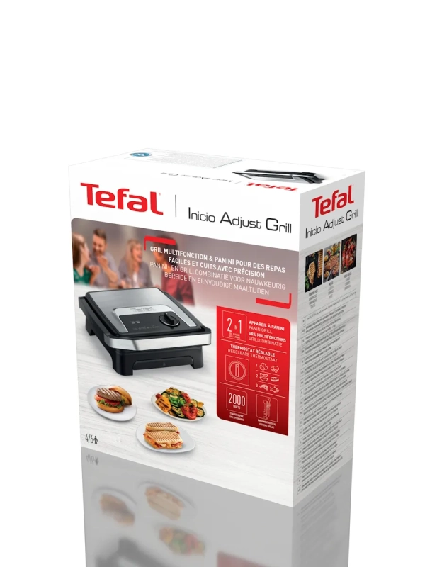 Гриль и панини 2-в-1 Inicio Adjust GC272D10