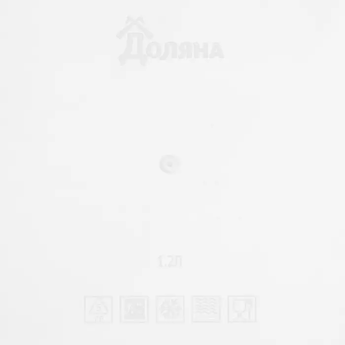 Контейнер пищевой Доляна, 1,2 л, цвет красный