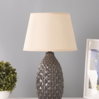 Настольная лампа "Марианна" 1х15Вт Е14 серый 28х28х45 см