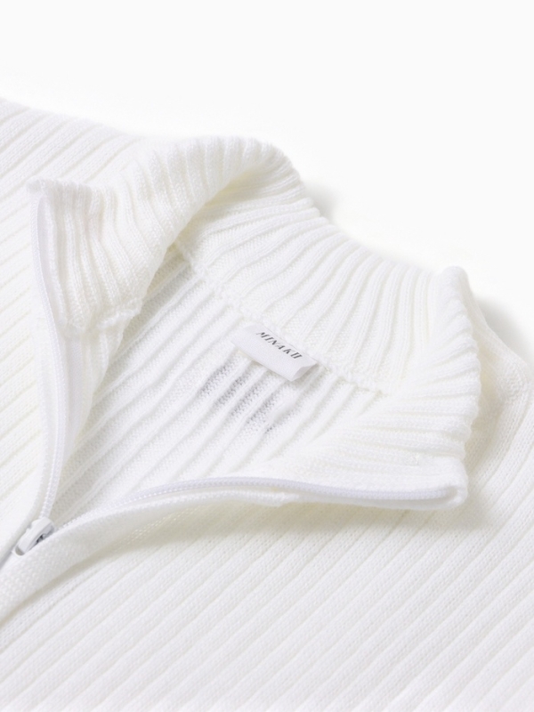 Костюм детский вязаный (кофта и брюки) MINAKU, цвет белый, рост 128 см