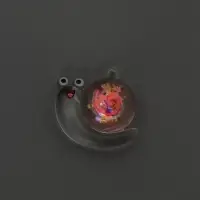 Подвеска для творчества акрил "Улыбчивая улитка" светится в темноте МИКС 2,9х3,3х1 см