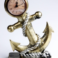 Часы настольные интерьерные &laquo;Якорь&raquo;, на батарейках, 18&times;7&times;27 см, d-8 см