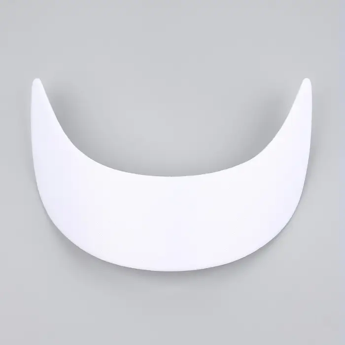 Козырёк для кепки, гнутый, 5.5&times;19 см, белый