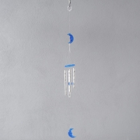 Музыка ветра пластик "Месяц" 4 трубки   40 см