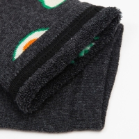 Носки женские махровые &laquo;Авокадо&raquo;, цвет серый, размер 23-25