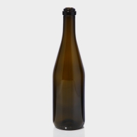 Бутылка стеклянная &laquo;Шампань&raquo;, 0,75 л, цвет золотисто - оливковый