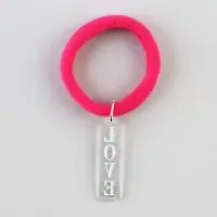 Резинка для волос &laquo;Love&raquo; с акриловым доп.элементом