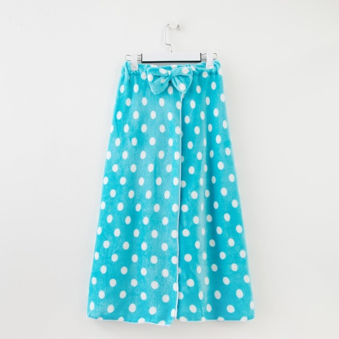 Набор для бани и ванной Этель Набор для бани и ванной Этель "Горох"полотенце-парео 75*120 см+повязка, цв.голубой