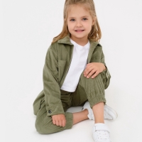 Костюм для девочки KAFTAN "Velvet", размер 30 (98-104), цвет зелёный