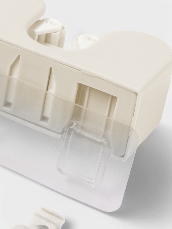 Держатель для швабр настенный самоклеящийся, 11,8х6,3х4,5