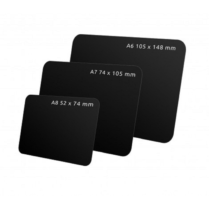 Ценник для надписей меловым маркером, A6, 14,8&times;0,1&times;10,5 см, цвет чёрный, ПВХ