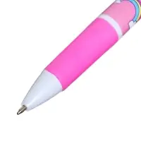 Ручка шариковая многоцветная Calligrata, автоматическая, 4 цвета, с рисунком, МИКС