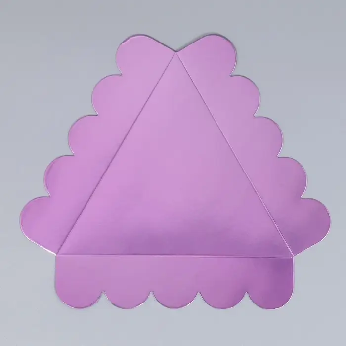 Коробка для печенья, кондитерская упаковка с пластиковой крышкой, &laquo;Фиолетовая&raquo;, 18 х 3 см