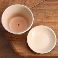 Горшок цветочный "Мессина" серый серебро 1,4 л