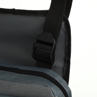 Сумка нагрудная на молнии, 2 наружных кармана, цвет серый Сумка нагрудная на молнии, 2 наружных кармана, цвет серый