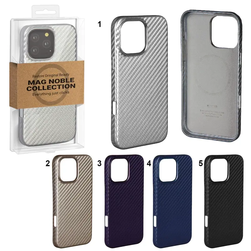 Чехол iPhone 16 Pro MAX Mag Noble Collection Carbon K-DOO