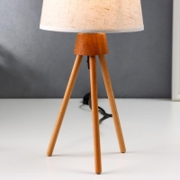 Настольная лампа с абажуром RISALUX &laquo;Лофт&raquo;, 16600/1WT Е27, 40 Вт, белый, 16&times;16&times;36.5 см