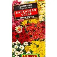 Семена цветов Хризантема корейская Бархатная осень,смесь сортов Мн, Ц/П,0,02 г