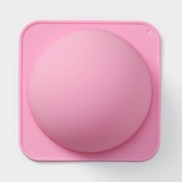 Форма для выпечки Доляна &laquo;Полусфера&raquo;, силикон, 13,5&times;6 см, внутренний d=11,7 см, цвет розовый