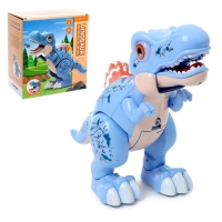 Динозавр &laquo;Вилли&raquo;, свет и звук, работает от батареек, цвет синий