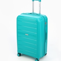 Чемодан 28", PP, 49*30*76, отд на молнии, код замок, 4 колеса, зеленый