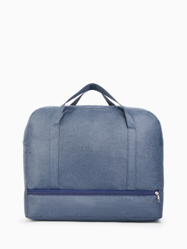 Сумка дорожная на молнии, синяя