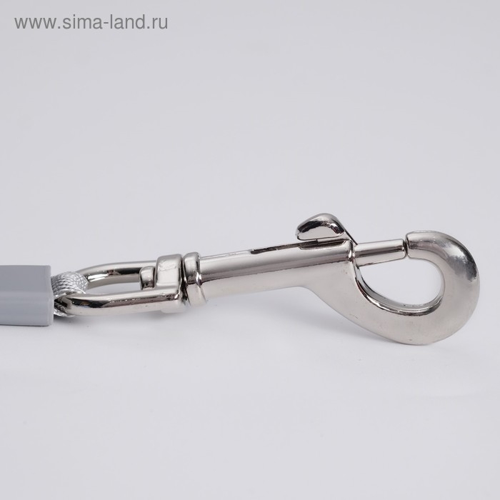 Рулетка DIIL, 5 м, до 40 кг, лента, прорезиненная ручка, голубая с серым