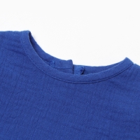 Платье с воротничком Крошка Я Муслин, 92-98, синий