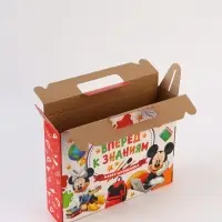 Коробка складная &laquo;Вперёд к знаниям&raquo;, Микки Маус,  33,7 х 25,7 х 7,9 см