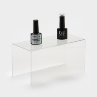 Ступенька одинарная 20&times;10&times;10 см, оргстекло 2 мм, В ЗАЩИТНОЙ ПЛЁНКЕ