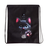 Мешок для обуви, 435&times;360 мм, Stavia (плотность 600D) &laquo;Котенок с лапкой&raquo;&lrm;