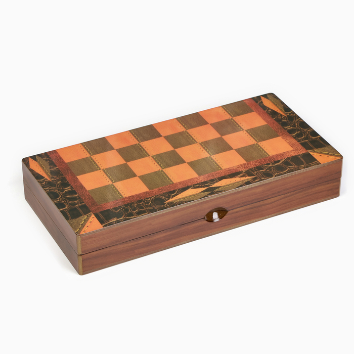 Шахматы деревянные, шашки, нарды, настольные игры, подарочный набор 3 в 1, 30 х 30 см