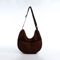 Сумка молодёжная на молнии, цвет коричневый Сумка молодёжная на молнии, цвет коричневый