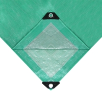 Тент защитный, 6 &times; 3 м, плотность 120 г/м&sup2;, УФ, люверсы шаг 1 м, зелёный/серебристый