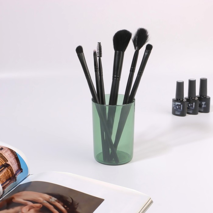 Органайзер - подставка для хранения маникюрных/косметических принадлежностей «Яркость», круглая, d = 6,5 × 9,5 см, цвет МИКС Органайзер - подставка для хранения маникюрных/косметических принадлежностей «Яркость», круглая, d = 6,5 × 9,5 см, цвет МИКС