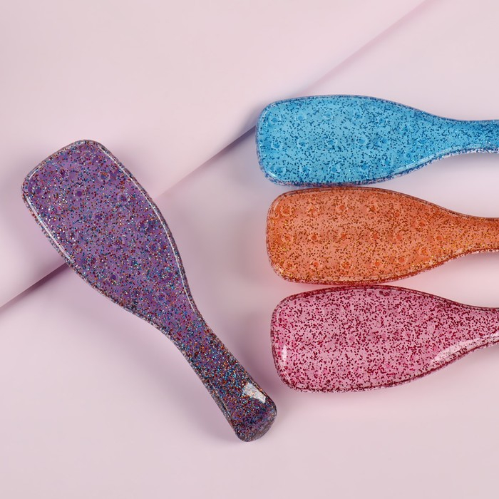 Расчёска массажная, 6,5 &times; 21 см, цвет МИКС