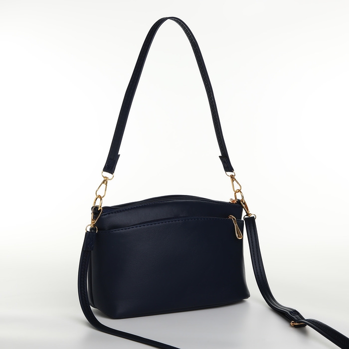 Сумка женская кросс-боди на молнии, цвет синий Сумка женская кросс-боди на молнии, цвет синий